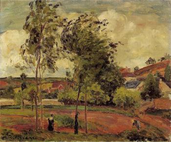 Camille Pissarro : Strong Winds, Pontoise